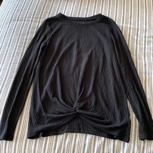 Cat and Jack girls long sleeve waffle top